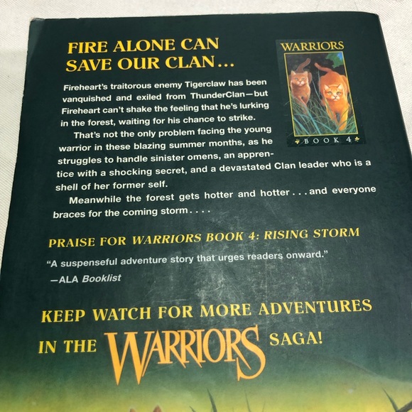 4 Warriors paperback books by Erin Hunter 2-5 The Prophecies began Series - Picture 4 of 13